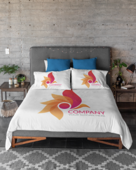 Logo Customized Monogrammed bed sheets Corporate branding and promotion